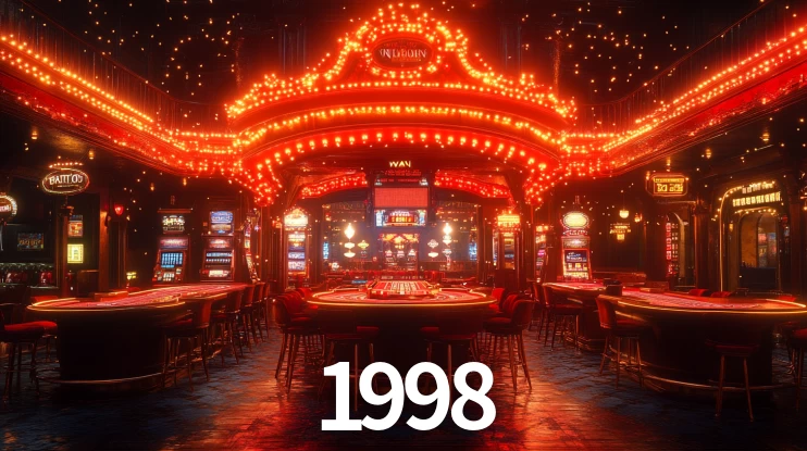 1998: Jogos de Caça-Níqueis-Altas Recompensas, Roleta-Velocidade, Blackjack-Desafios Máximos